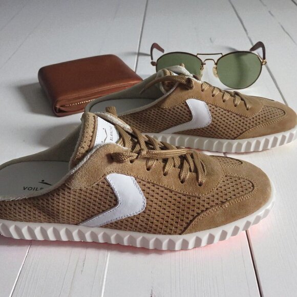 Voile Blanche Ines Mule Suede Sneaker, Size 39, Medium Brown/Tan, New with box - Picture 1 of 14